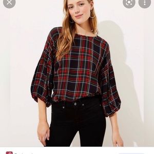 Loft Ballon Sleeve Top